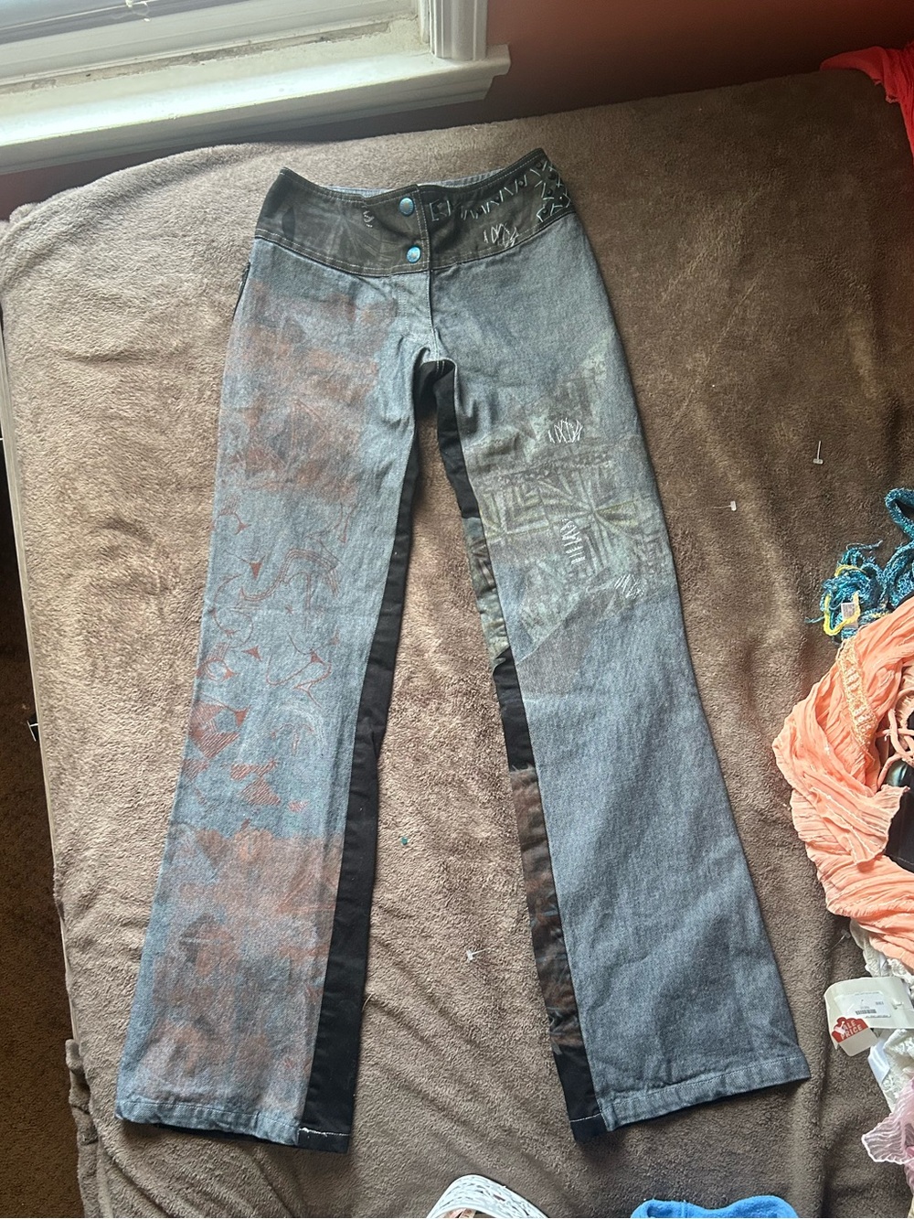 Y2K OHDD "Save The Queen" Low Rise Flare Denim. MADE IN ITALY